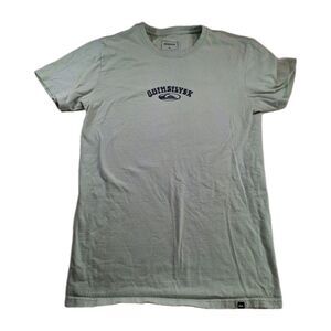 Quiksilver Size S T-Shirt Short Sleeve Mint Green Rip Curl Skater Surfer Beach